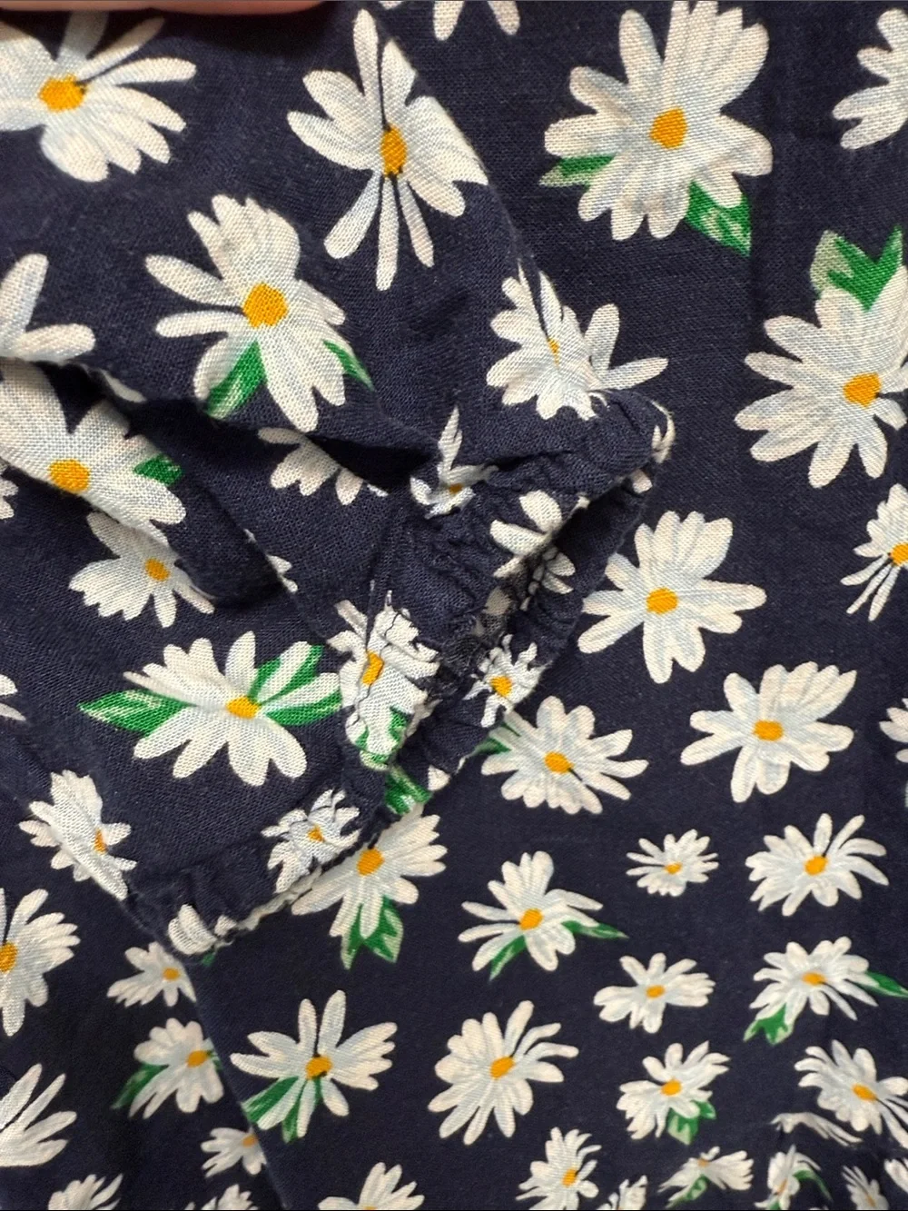 Old Navy Navy Daisy Sundress with Yellow Centers